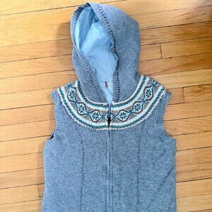 Vintage FREE PEOPLE fair isle wool sweater vest. Y2K so cute!!